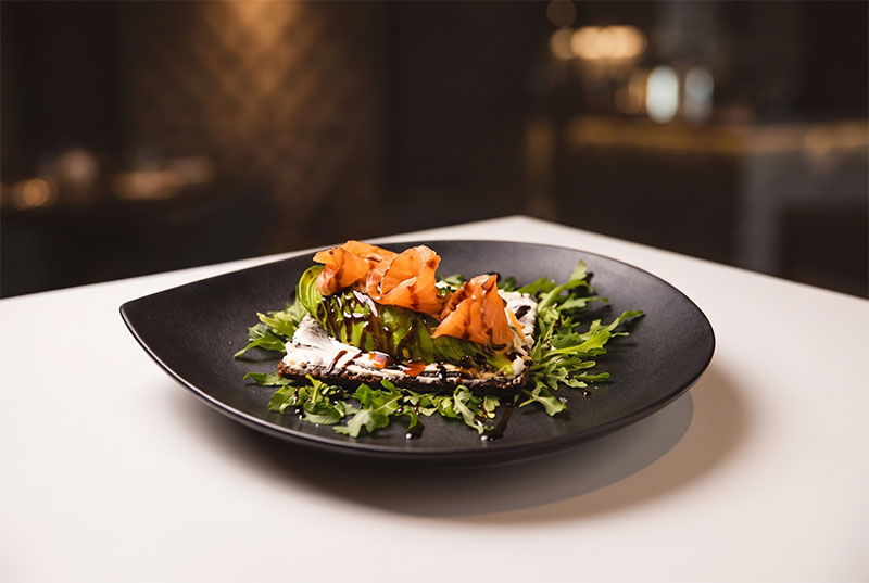 Rucola-Salat mit Lachs